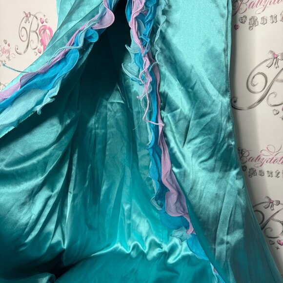 Alyce designs dress gown fairy beaded embroidered ruffle frills mermaid 🧜‍♀️ - Picture 9 of 16